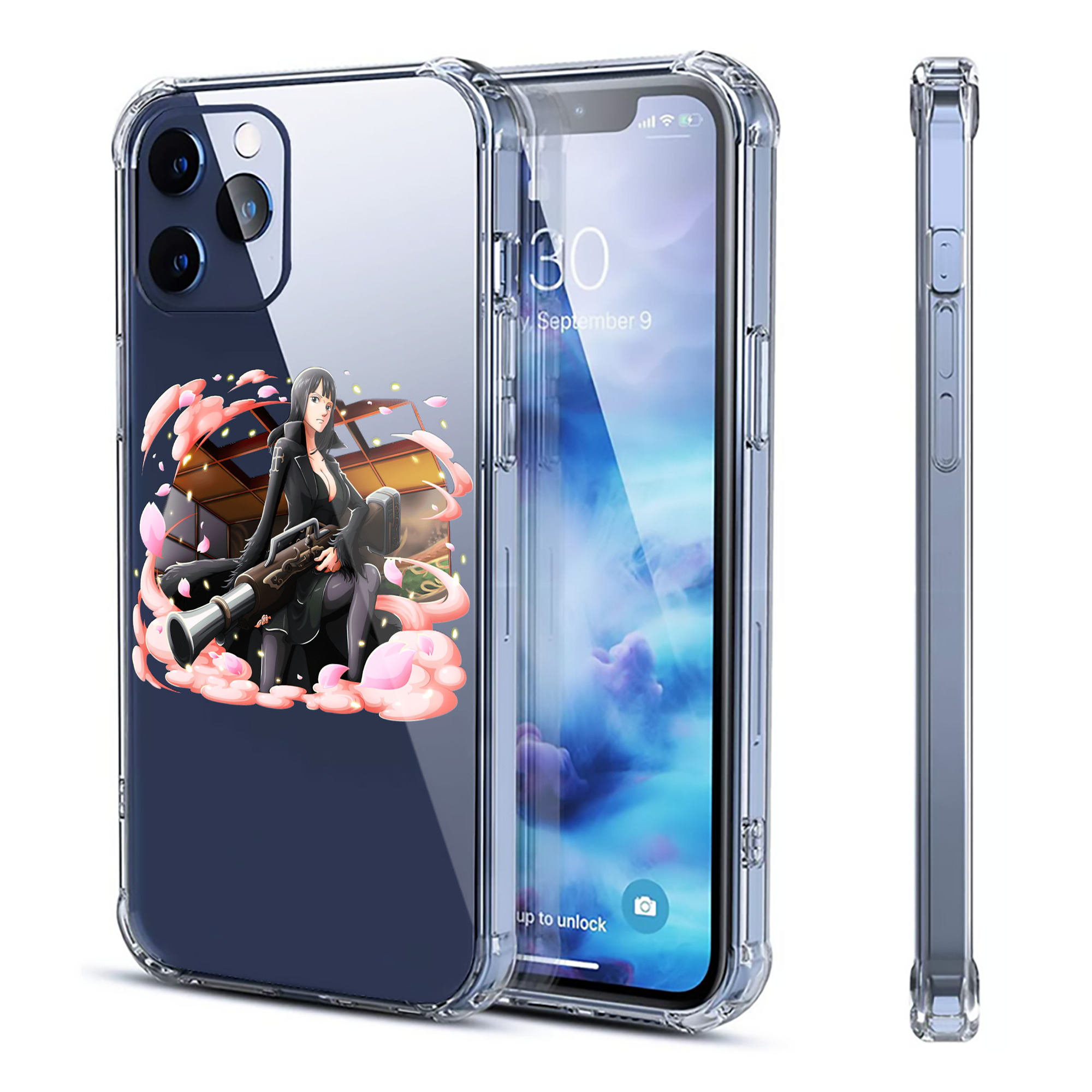 （画像用） ワンピース ニコ・ロビン ONE PIECE Nico Robin 【iPhone 12シリーズ対応】透明スマホケース（クリアソフトケース）